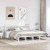 Bed Frame without Mattress White 200x200 cm Solid Wood Pine