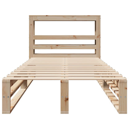 Bed Frame without Mattress 90x190 cm Single Solid Wood Pine