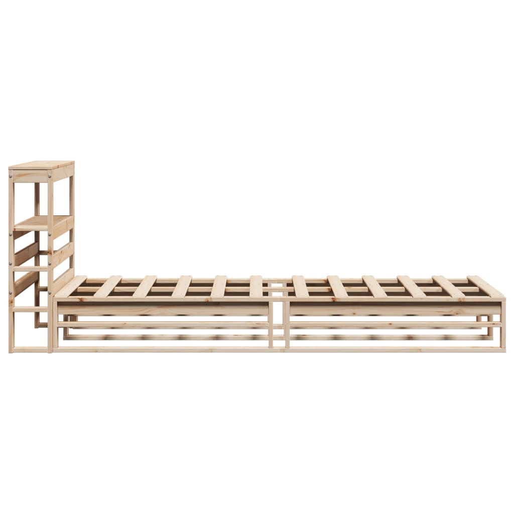Bed Frame without Mattress 90x190 cm Single Solid Wood Pine