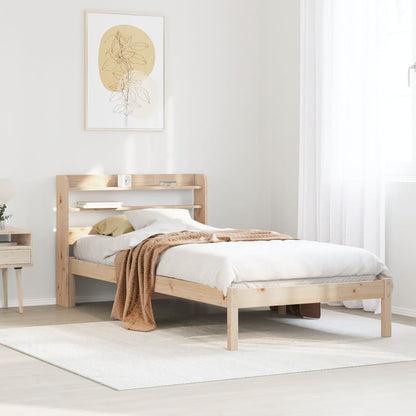 Bed Frame without Mattress 90x190 cm Single Solid Wood Pine