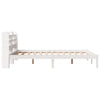 Bed Frame without Mattress White 140x200 cm Solid Wood Pine