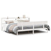 Bed Frame without Mattress White 200x200 cm Solid Wood Pine