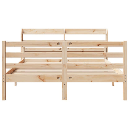 Bed Frame with Headboard without Mattress 150x200 cm King Size