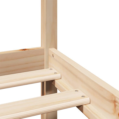 Bed Frame with Headboard without Mattress 75x190 cm Small Single