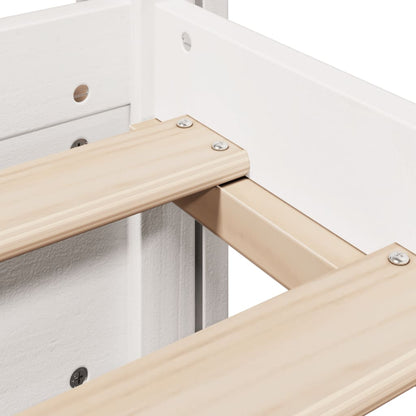 Bed Frame with Headboard without Mattress White 90x190 cm Single