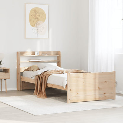 Bed Frame with Headboard without Mattress 90x200 cm