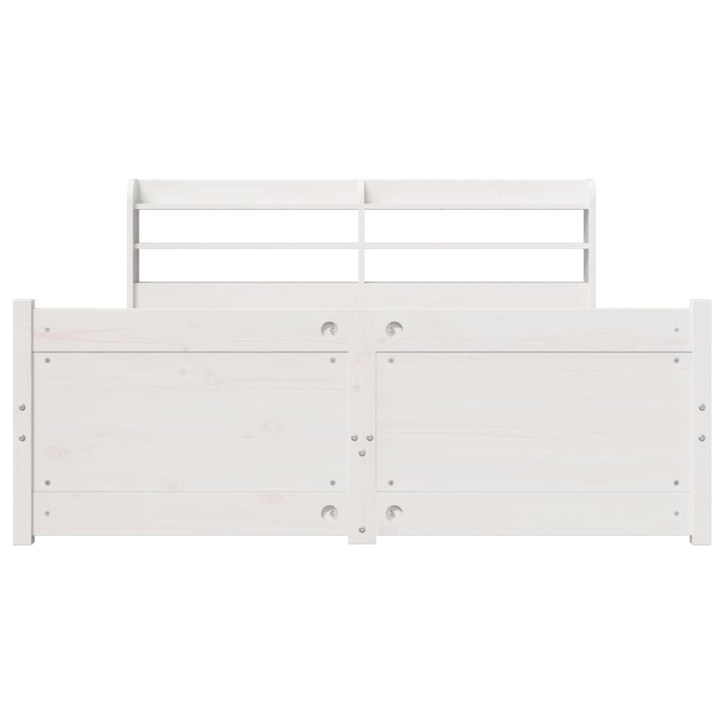 Bed Frame | White | Solid pine wood | Double | Double Bed Frame