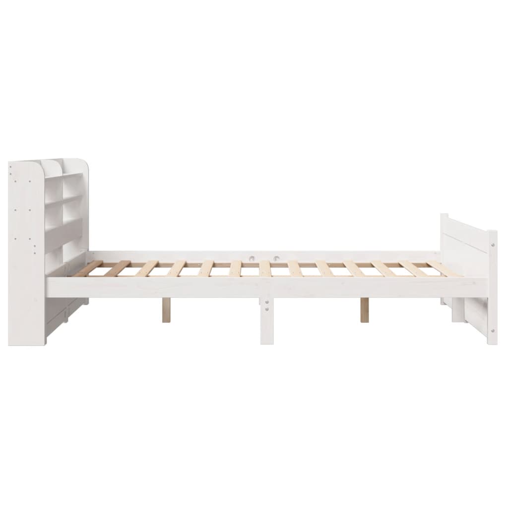 Bed Frame | White | Solid pine wood | Double | Double Bed Frame