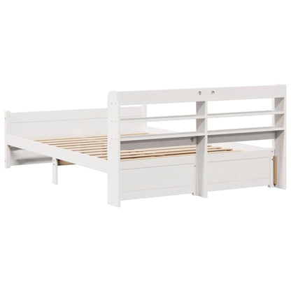 Bed Frame | White | Solid pine wood | Double | Double Bed Frame