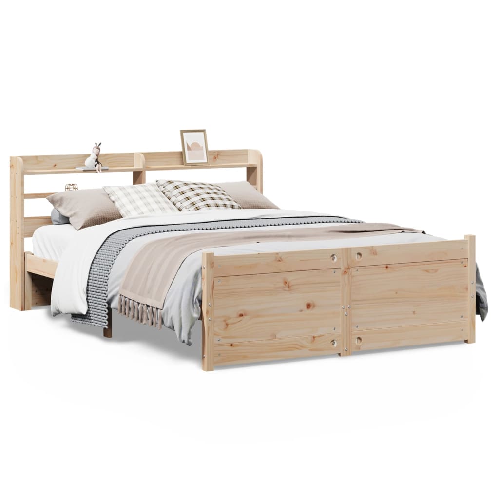Bed Frame with Headboard without Mattress 150x200 cm King Size