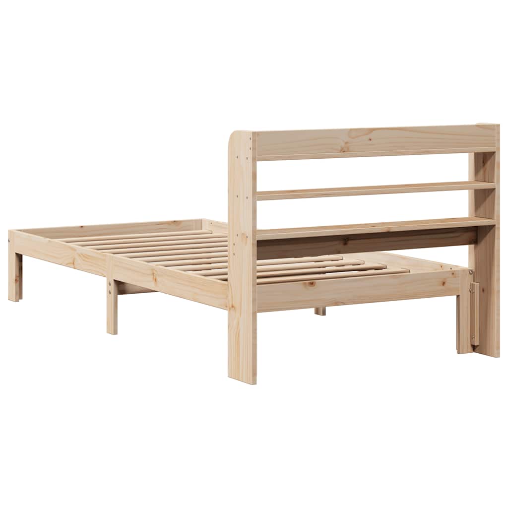 Bed Frame with Headboard without Mattress 90x200 cm