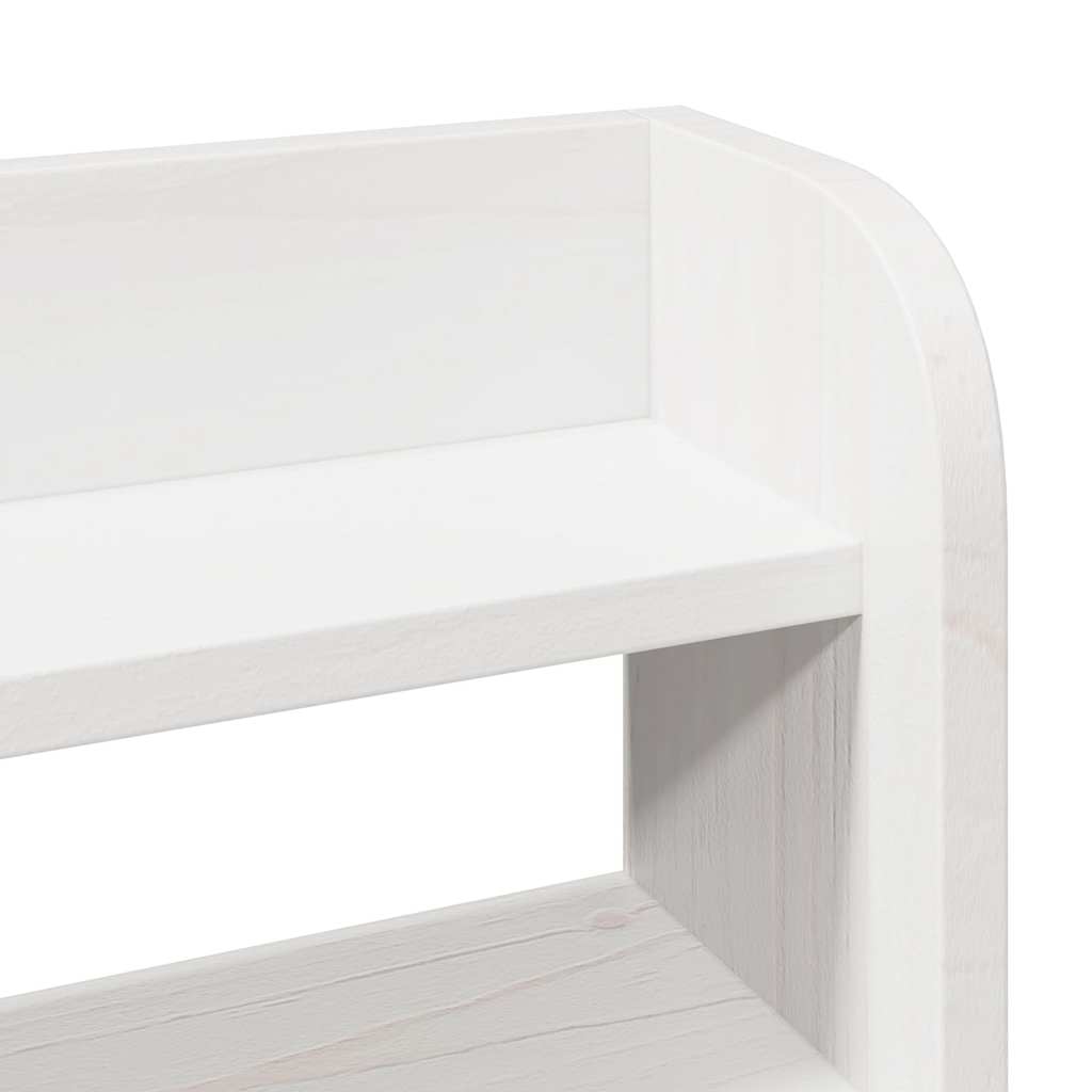 Bed Frame with Headboard without Mattress White 90x200 cm