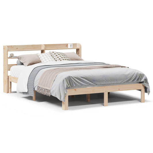 Bed Frame with Headboard without Mattress 150x200 cm