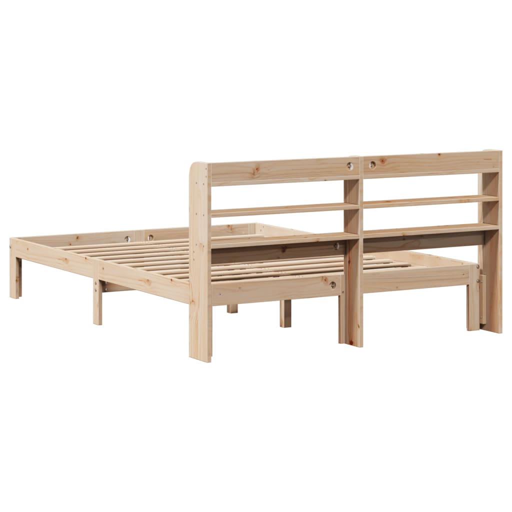 Bed Frame with Headboard without Mattress 150x200 cm King Size