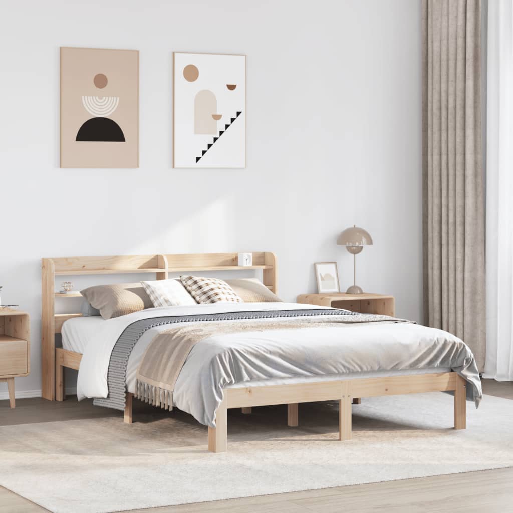 Bed Frame with Headboard without Mattress 160x200 cm