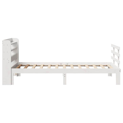 Bed Frame | White | Solid pine wood, Plywood | Small Single | Modern
