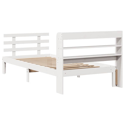 Bed Frame | White | Solid pine wood, Plywood | Small Single | Modern