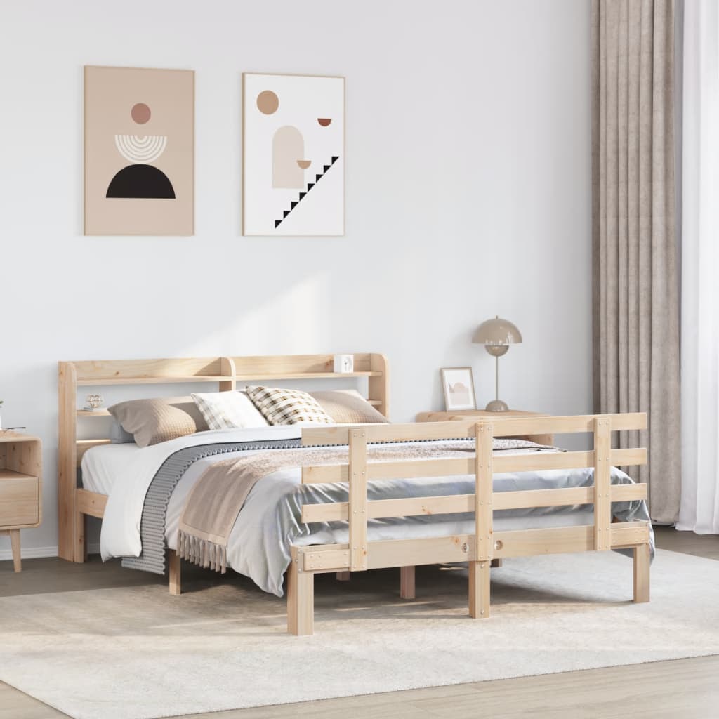 Bed Frame with Headboard without Mattress 150x200 cm King Size