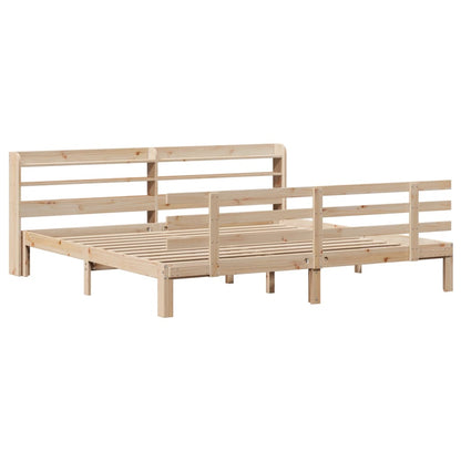 Bed Frame | Untreated Pine | Solid Pine Wood | Super King | Bed Frame