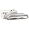 Bed Frame without Mattress White 200x200 cm Solid Wood Pine