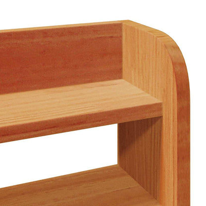Bed Frame without Mattress Wax Brown 140x200 cm Solid Wood Pine