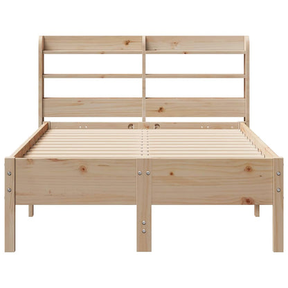 Bed Frame without Mattress 75x190 cm Small Single Solid Wood Pine