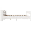 Bed Frame without Mattress White 200x200 cm Solid Wood Pine