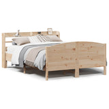 Bed Frame with Headboard 160x200 cm Solid Wood Pine