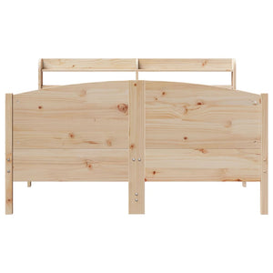 Bed Frame with Headboard 160x200 cm Solid Wood Pine