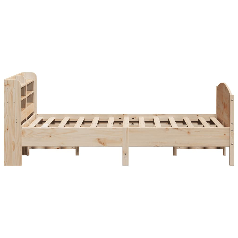 Bed Frame with Headboard 160x200 cm Solid Wood Pine