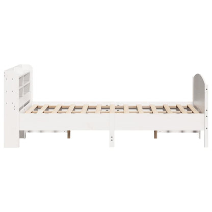 Bed Frame without Mattress White 120x190 cm Small Double Solid Wood Pine