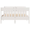 Bed Frame without Mattress White 140x200 cm Solid Wood Pine