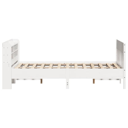 Bed Frame without Mattress White 140x200 cm Solid Wood Pine