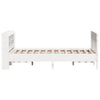 Bed Frame without Mattress White 140x200 cm Solid Wood Pine