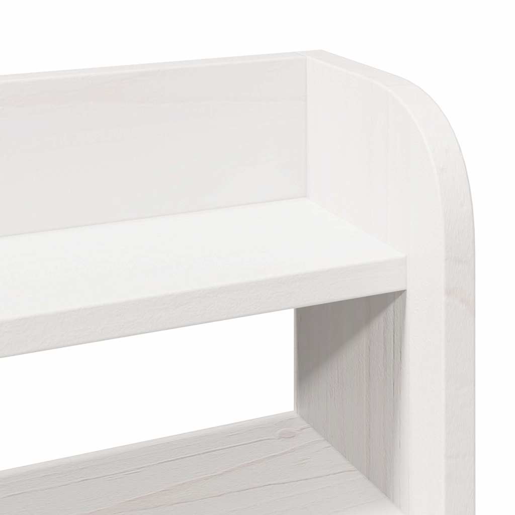 Bed Frame without Mattress White 135x190 cm Double Solid Wood Pine
