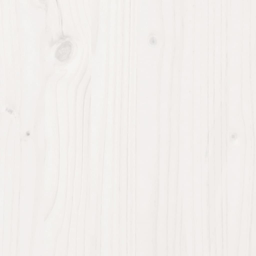 Bed Frame with Headboard White 180x200 cm Super King Solid Wood Pine