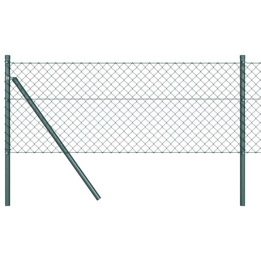 Chainlink Fence Ground Fix 10 x 0.4 m PVC-Coated Steel Green