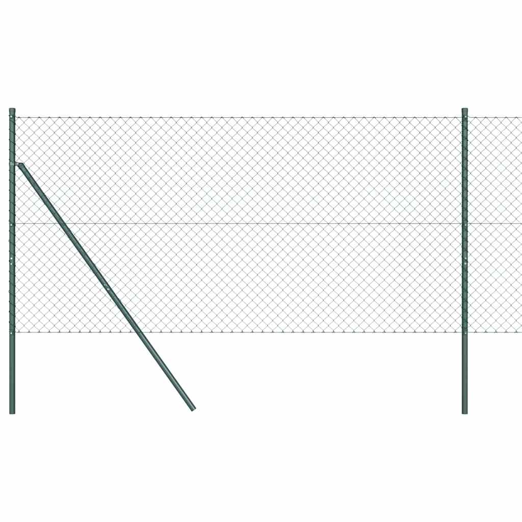 Fence Post Green 10 x 1.4 m (40 x 40 mm mesh) Steel and PVC