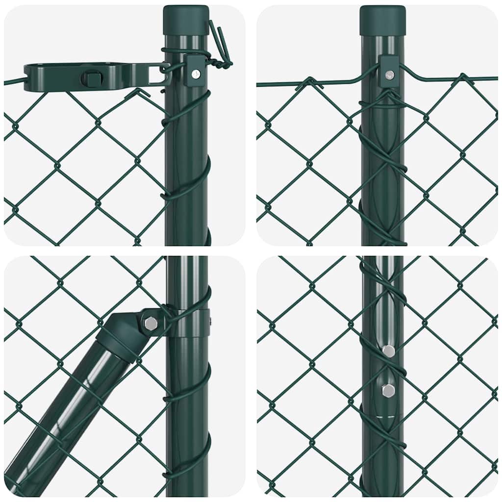 Fence Post Green 10 x 1.5 m (40 x 40 mm mesh) Steel and PVC