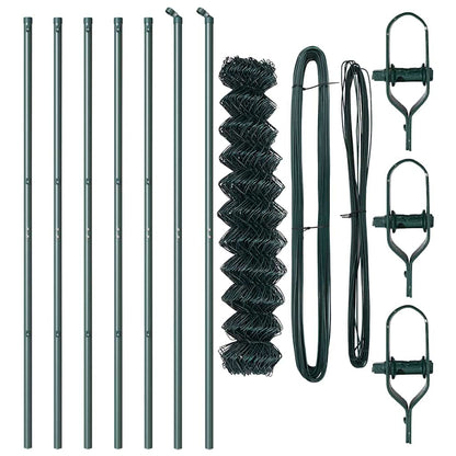 Fence Post Green 10 x 1.5 m (40 x 40 mm mesh) Steel and PVC