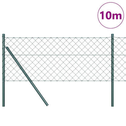 Fence Post Green 10 x 0.4 m (60 x 60 mm mesh) Steel and PVC