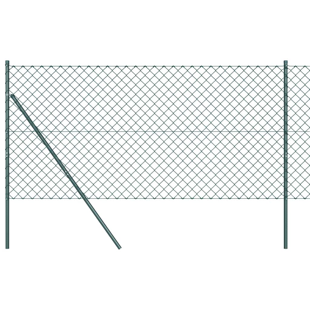 Fence Post Green 10 x 1.4 m (60 x 60 mm mesh) Steel and PVC