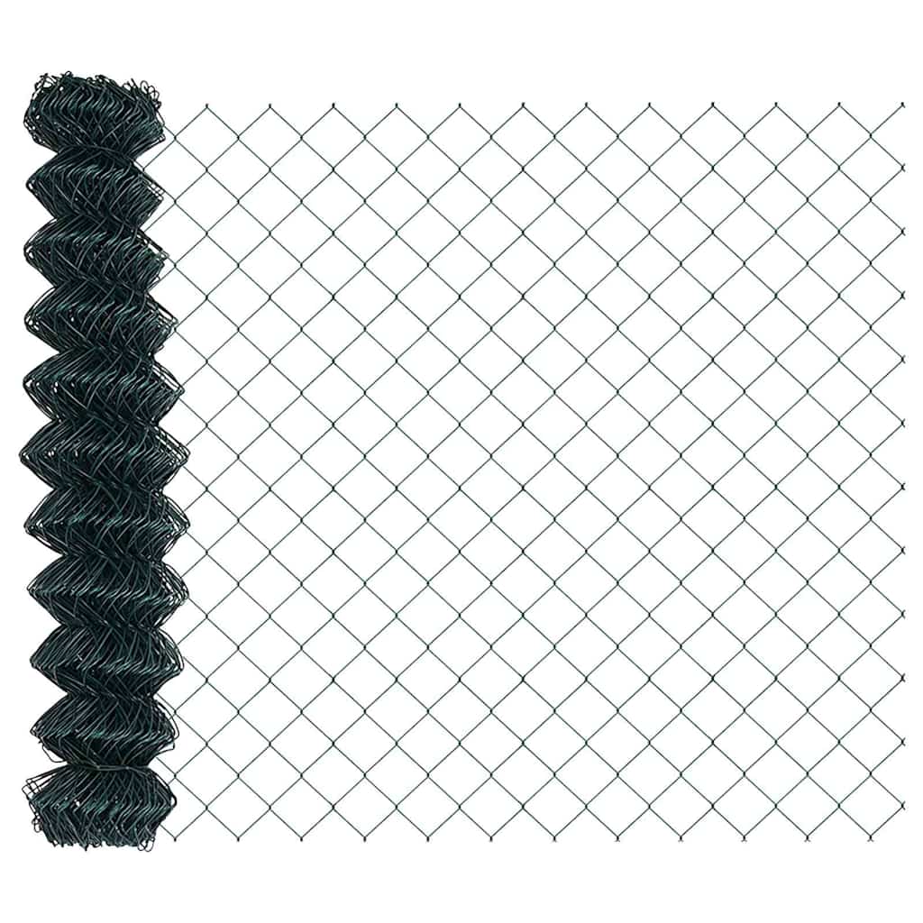Fence Post Green 10 x 1.4 m (60 x 60 mm mesh) Steel and PVC