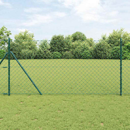 Fence Post Green 10 x 1.5 m (60 x 60 mm mesh) Steel and PVC
