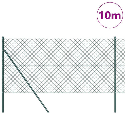 Fence Post Green 10 x 1.5 m (60 x 60 mm mesh) Steel and PVC