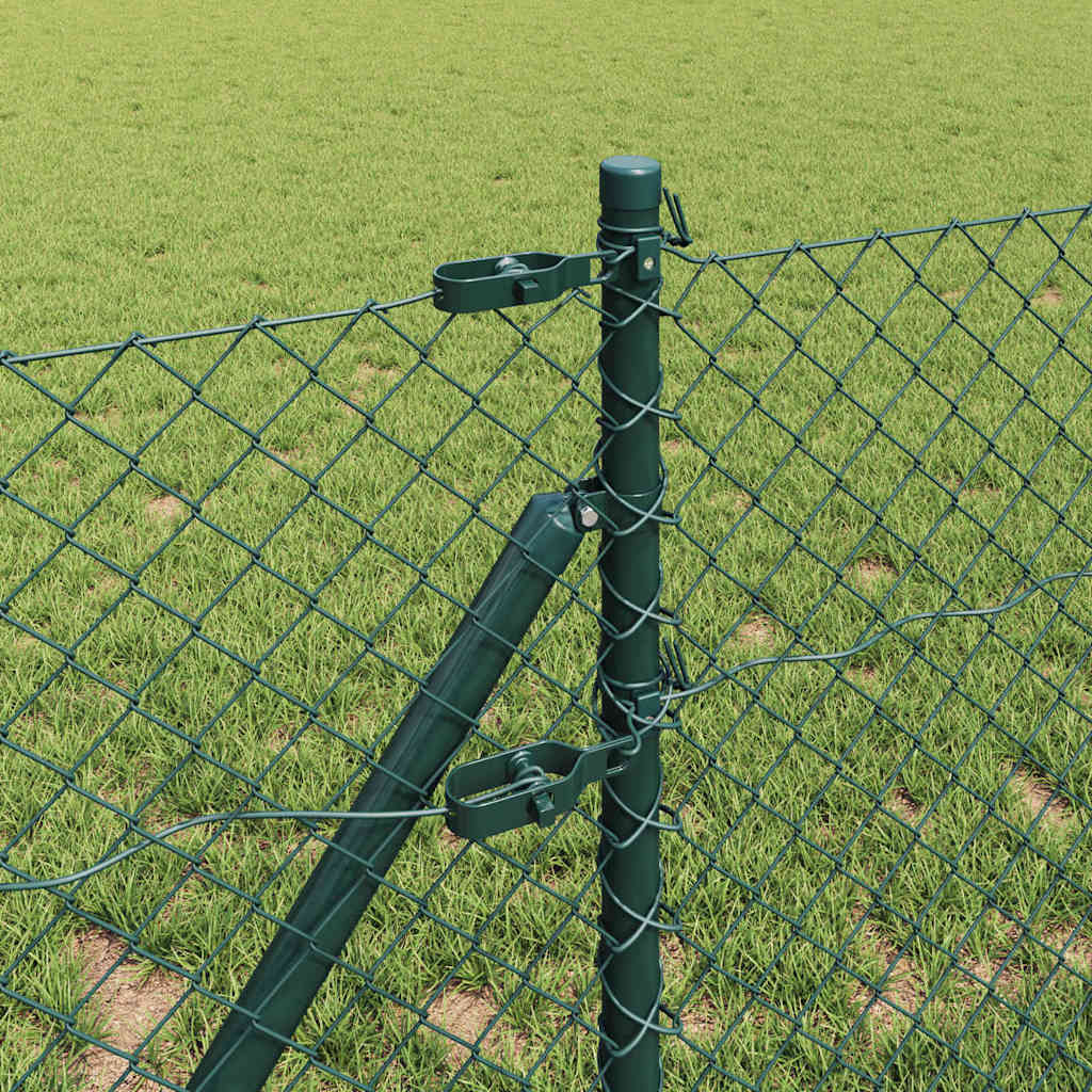 Fence Post Green 25 x 0.4 m (40 x 40 mm mesh) Steel and PVC
