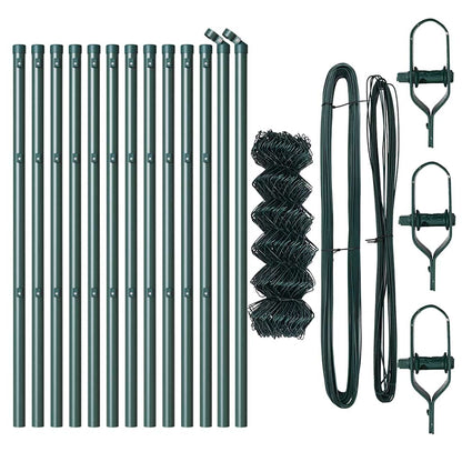 Fence Post Green 25 x 0.4 m (40 x 40 mm mesh) Steel and PVC