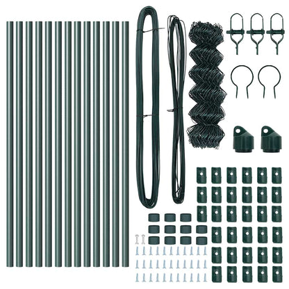 Fence Post Green 25 x 0.4 m (40 x 40 mm mesh) Steel and PVC