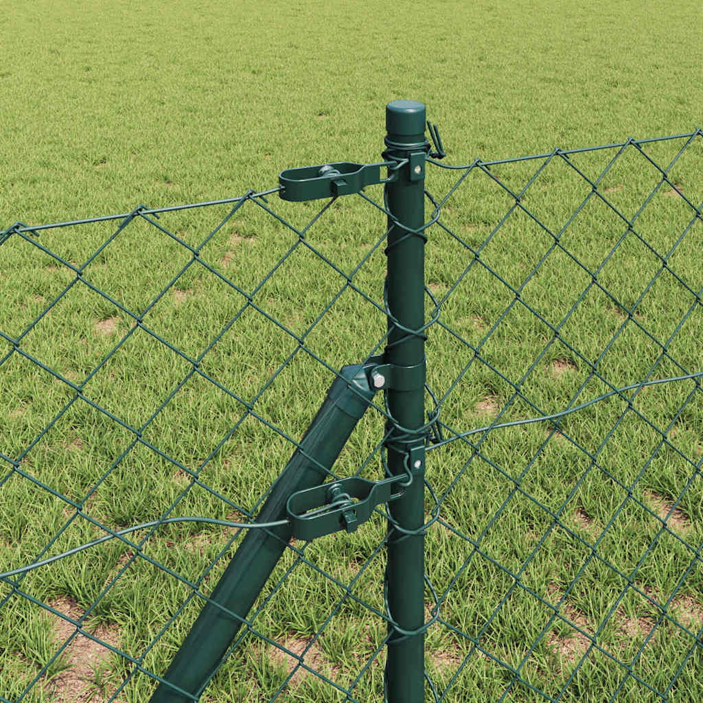 Fence Post Green 25 x 0.6 m (60 x 60 mm mesh) Steel and PVC