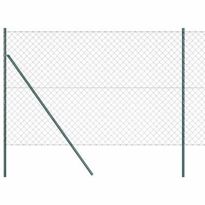 Fence Post Green 25 x 1.6 m (60 x 60 mm mesh) Steel and PVC